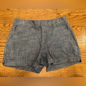 GAP City Short Chambray Blue Size 0